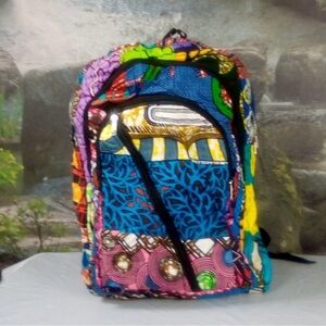Colorful Patchwork Backpack